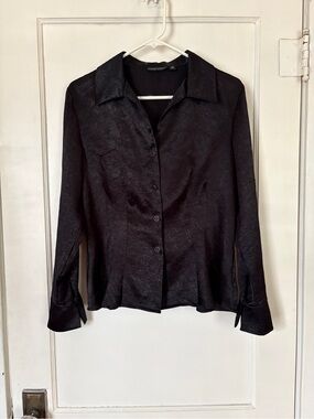 Women’s Essentials by Milano Black Textured Fabric Label Detail - size medium